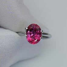 Natural pink tourmaline rubellite 2.34ct / Турмалин рубеллит - овал 10.11x7.79 мм, 2.34 карата