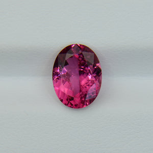 Natural pink tourmaline rubellite 2.34ct / Турмалин рубеллит - овал 10.11x7.79 мм, 2.34 карата